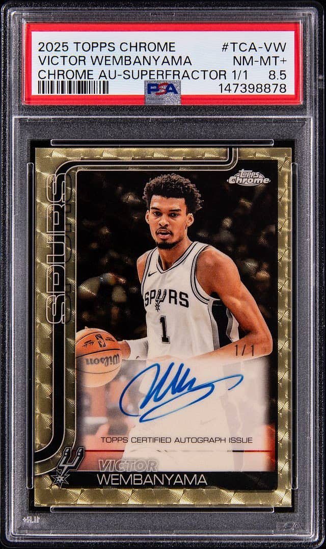 2025 Topps Chrome Victor Wembanyama.
