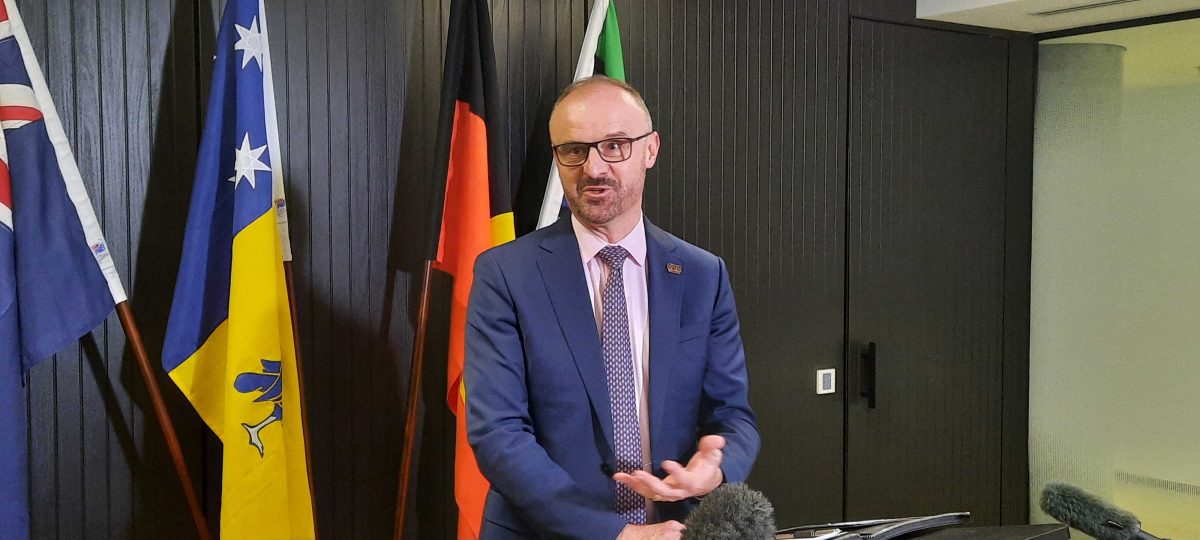 Chief Minister Andrew Barr
