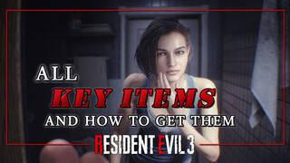 Resident Evil 3 Remake: ALL Key Items and Keys