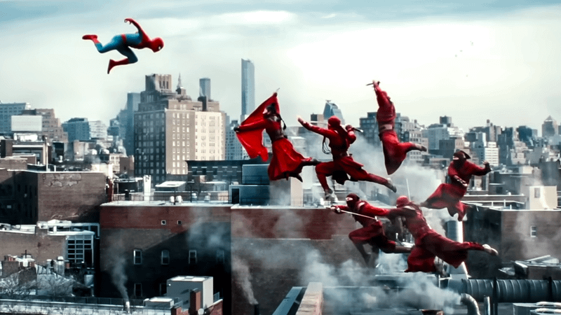 Spider-Man versus the Hand in Spider-Man: Brand New Day.
