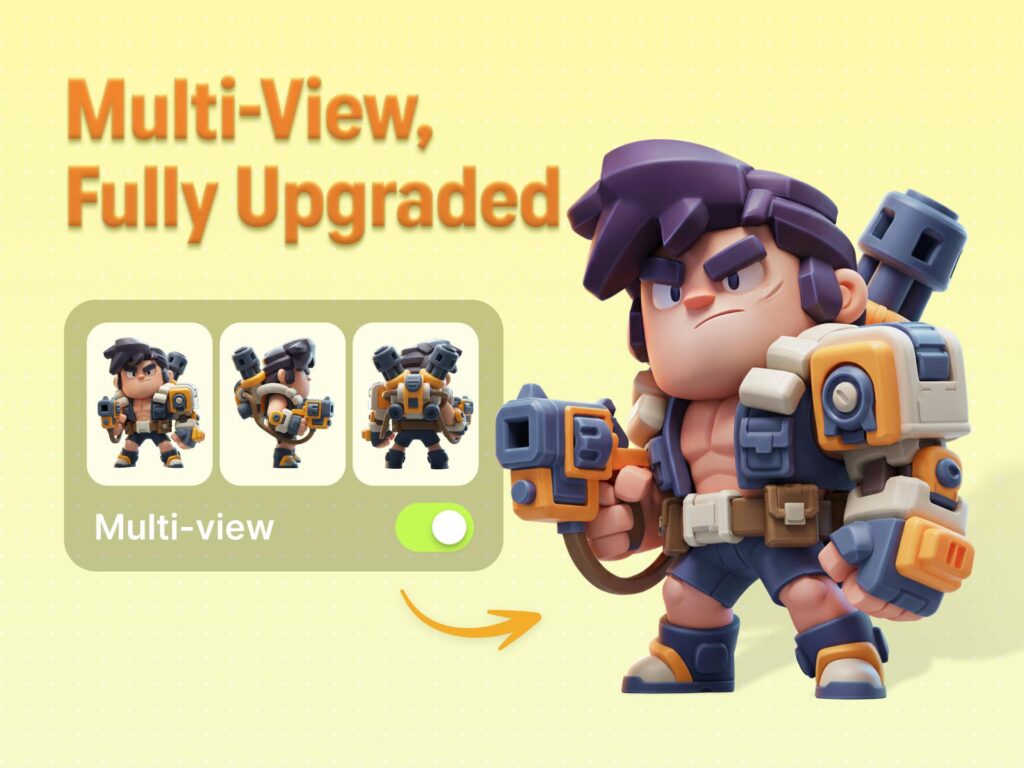 I Ran the Same Anime Character Through Meshy Multiview and Single-Image 3D