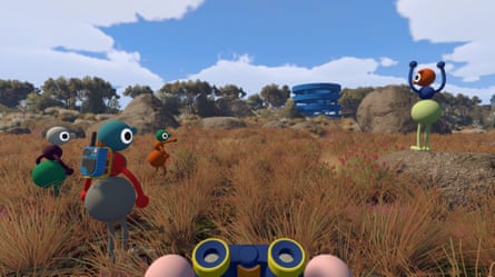 Screenshot from Big Walk video game.