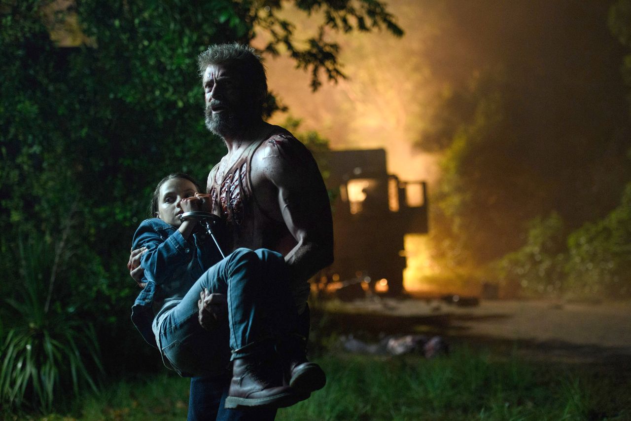 An old, grizzled Wolverine rescues Laura/X-23 in 'Logan'Credit: Ben Rothstein