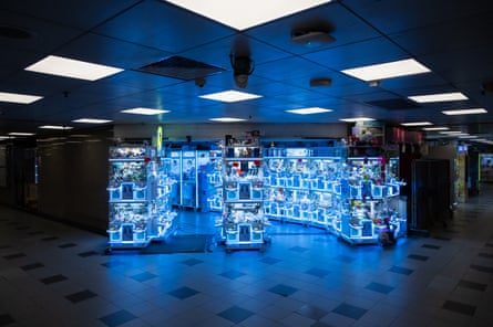 Claw machines in Kwai Chung Plaza