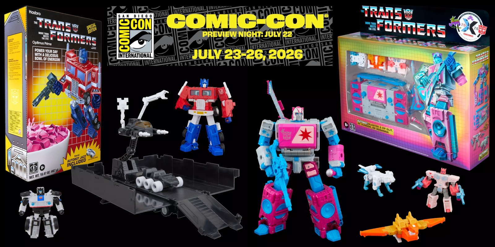 Hasbro SDCC 2026 Transformers Exclusives Preorders Coming August 10th & 11th to Hasbro Pulse