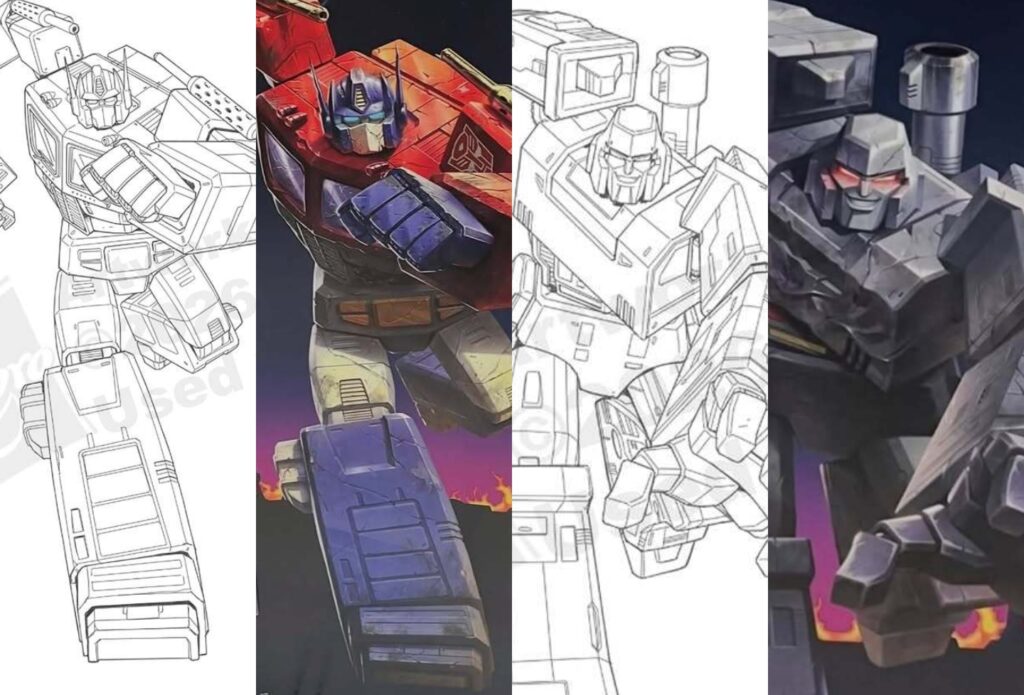 Transformers : The Movie 86 Optimus Prime and Megatron Official Artworks By Marcelo Matere Transformers : The Movie 86 Optimus Prime and Megatron Official Artworks By Marcelo Matere