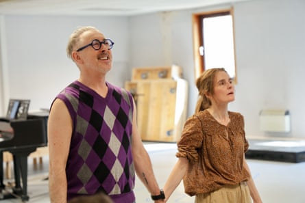 Alan Cumming and Shirley Henderson in rehearsals for A History of Paper.