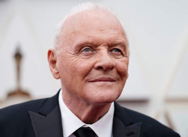Anthony Hopkins arrives at the Oscars in Los Angeles on March 27, 2022. (AP Photo/Jae C. Hong, File)