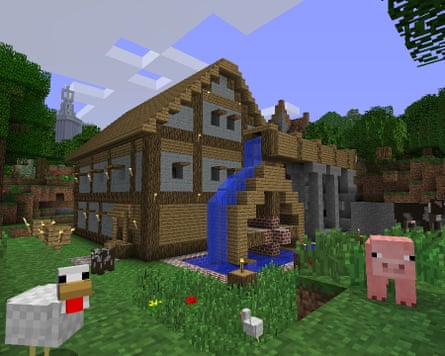Minecraft screenshot, game (2011). Best Xbox games