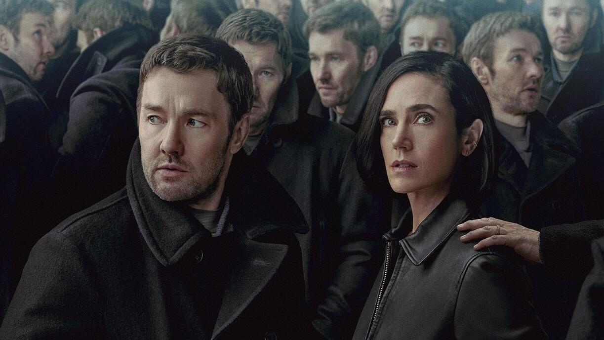 Joel Edgerton and Jennifer Connelly in key art for season 1 of Dark Matter.