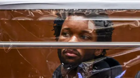 Getty Images d4vd looks on during his arraignment for the murder of Celeste Rivas Hernandez at Clara Shortridge Foltz Criminal Justice Center on April 20, 2026 in Los Angeles, California.
