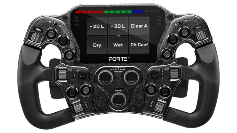 Asetek Racing has created a virtual button box within its wheel displays