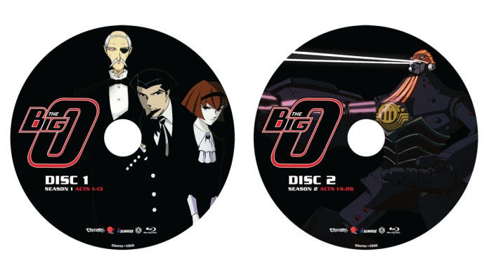 Big O blu-ray discs
