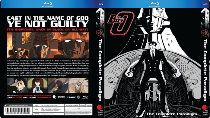 Big O blu-ray front and back cover