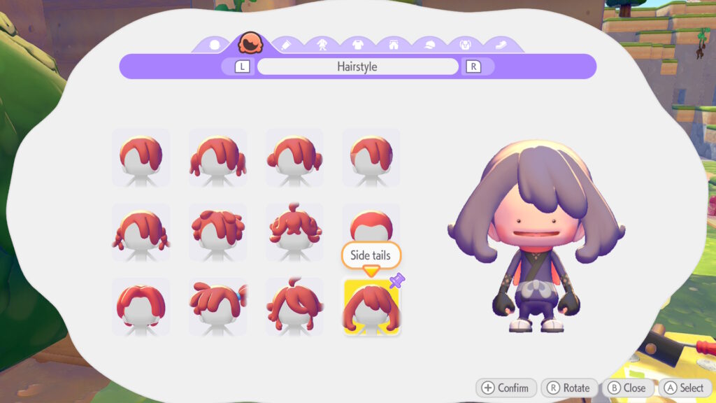 Side tails hair style comes from a bubbly basin collectible