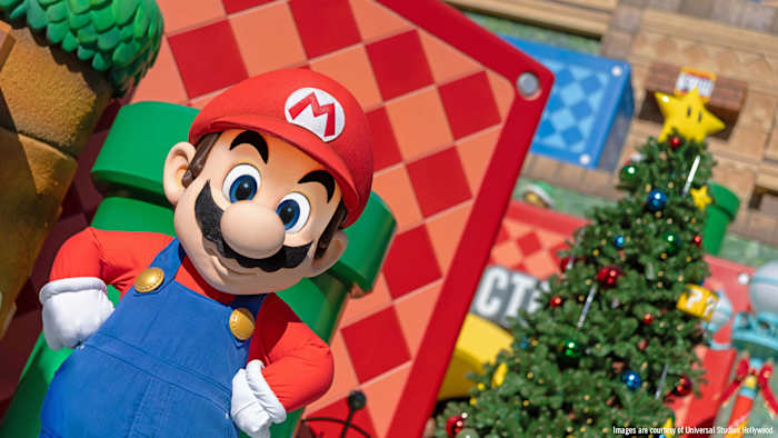 Merry Mario: Super Nintendo World to debut décor for Universal Orlando Resort holiday season Merry Mario: Super Nintendo World to debut décor for Universal Orlando Resort holiday season