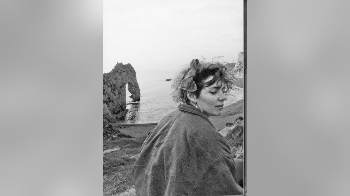 Roland Orzabal's first wife Caroline turning to the camera.