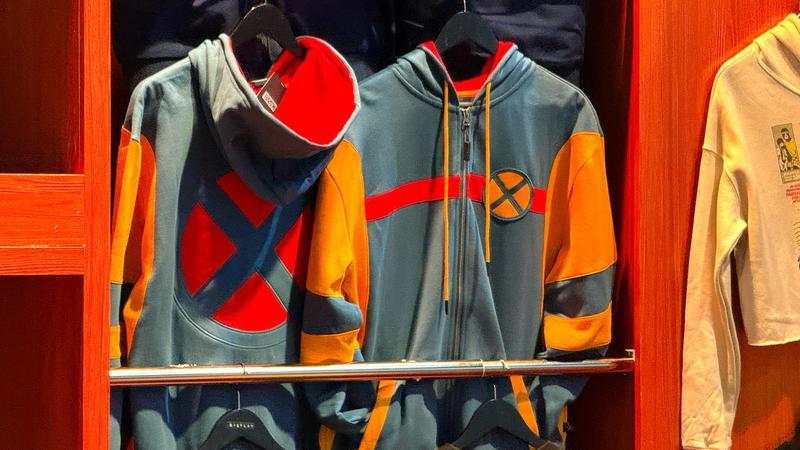 X-Men Heroes & Villains merch on display.