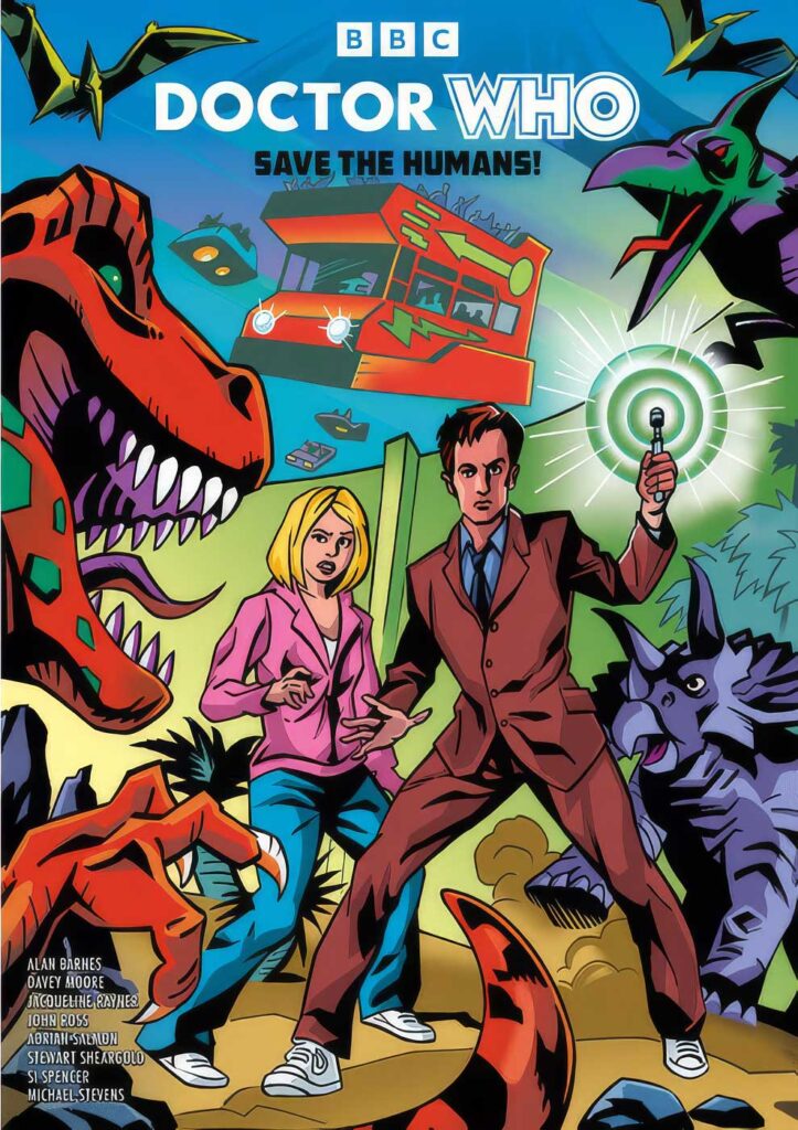 Doctor Who: Save The Humans! (variant cover by Adrian Salmon) is on sale from 18th August 2026