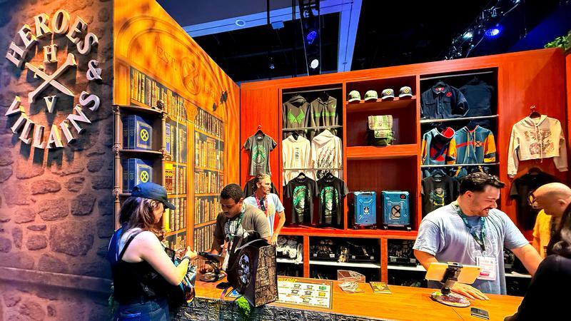 Heroes & Villains booth at SDCC 2026.