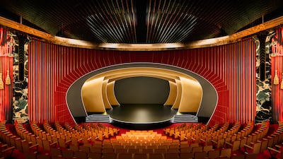 A render of the theatre at Wynn Al Marjan Island. Photo: Wynn Resorts