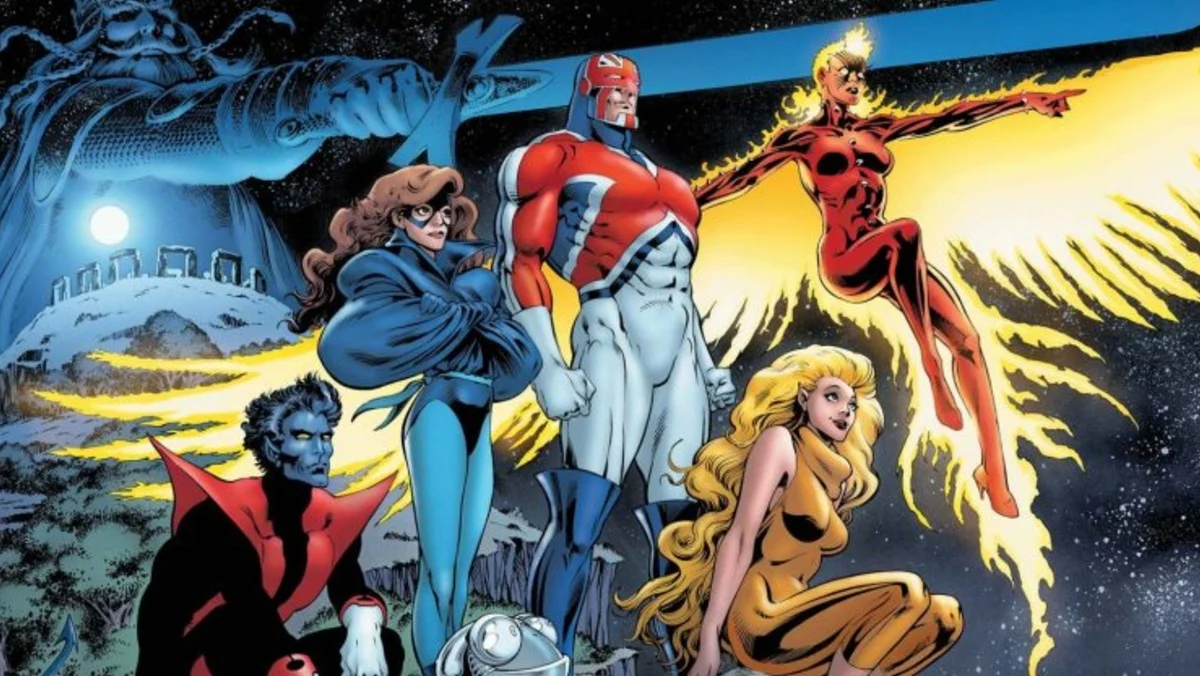 Alan Davis' art for the X-Men spinoff Excalibur.
