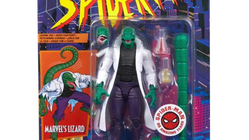 Hasbro Brings Back Retro Carded Marvel Legends The Lizard Figure