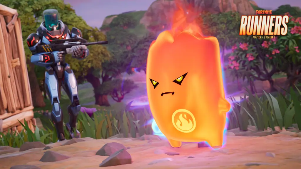 A Fire Sprite in Fortnite