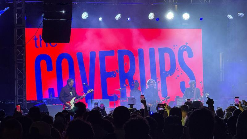 The Coverups playing at the Fandom party at SDCC 2026.