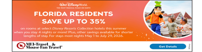 Mouse Fan Travel – Florida Resident Room Discount