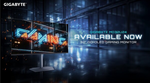 GIGABYTE 32-inch 240Hz QD-OLED 4K Gaming Monitor MO32U24 Now Available with Ultra-Smooth Visual Excellence
