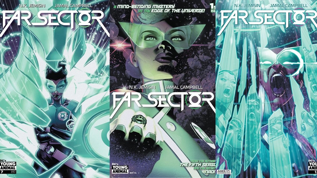Cover art for Far Sector, a Green Lantern mini-series focusing on a new Lantern hero.