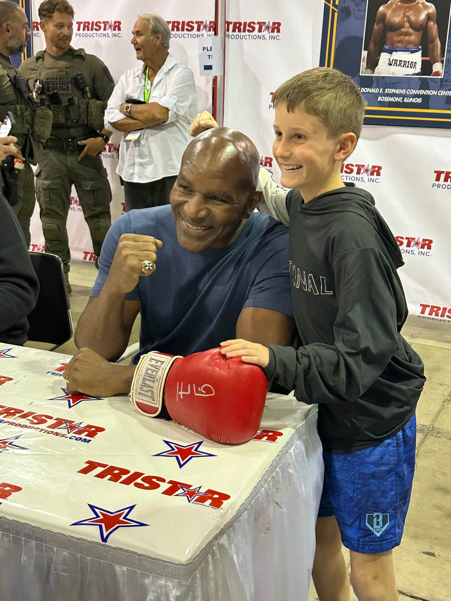 Evander Holyfield at The National.