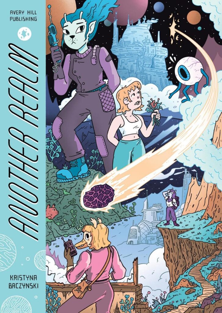 ANOTHER REALM
Writer/Artist: Kristyna Baczynski
Diamond Code: AUG261691
Price: £19.99
Release Date: 2nd December 2026
Format: Trade Paperback
ISBN: 9781917355353
Page Count: 256 pp
Trim Size: 6.5 x 9.5
Age Rating: M-Mature