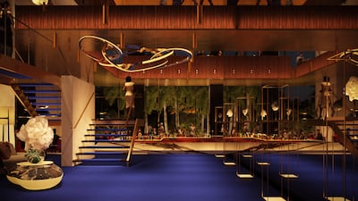 A render of Alain Ducasse's French-American steakhouse at Wynn Al Marjan Island. Photo: Wynn Resorts