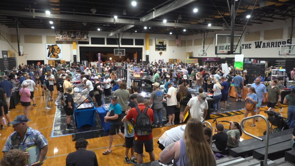 D'Iberville High School's gym was packed with 80 vendors for the C2 Show.