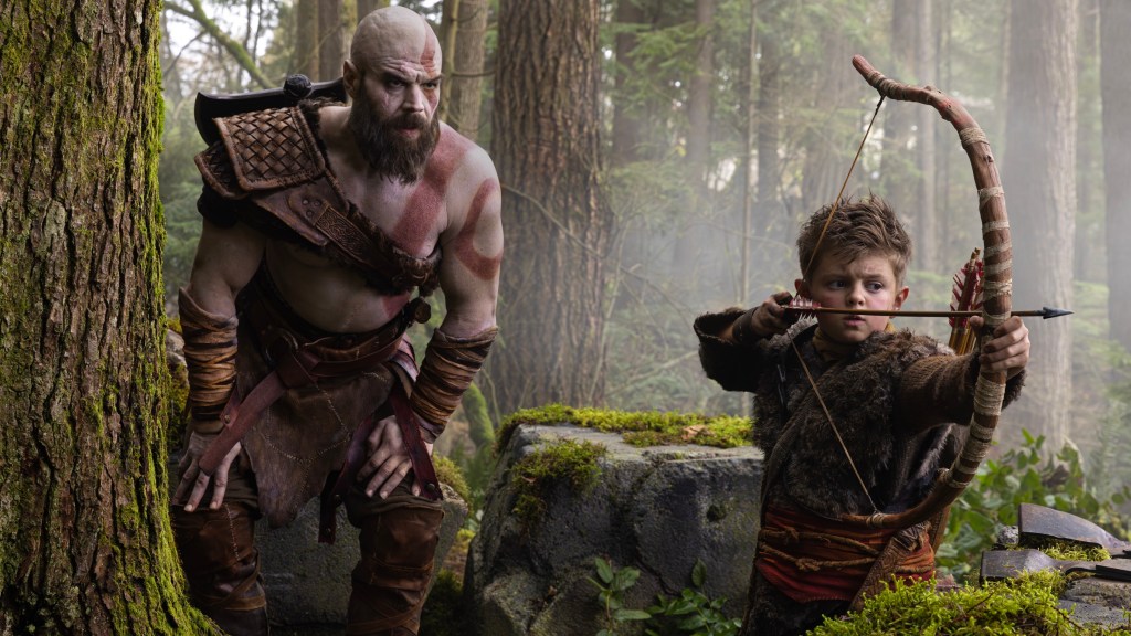 Kratos and Atreus in God of War TV show