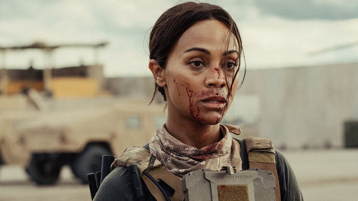 Zoe Saldaña stars as Joe in Lioness.