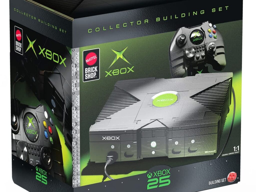 Mattel’s 1:1 brick-built Xbox is a 3,509-piece tribute to gaming’s early 2000s era