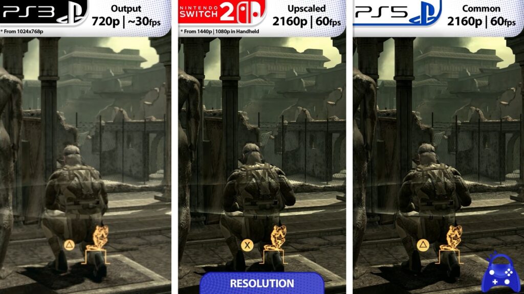Video: Metal Gear Solid 4 Nintendo Switch 2 vs. PS5 vs. PS3 graphics comparison