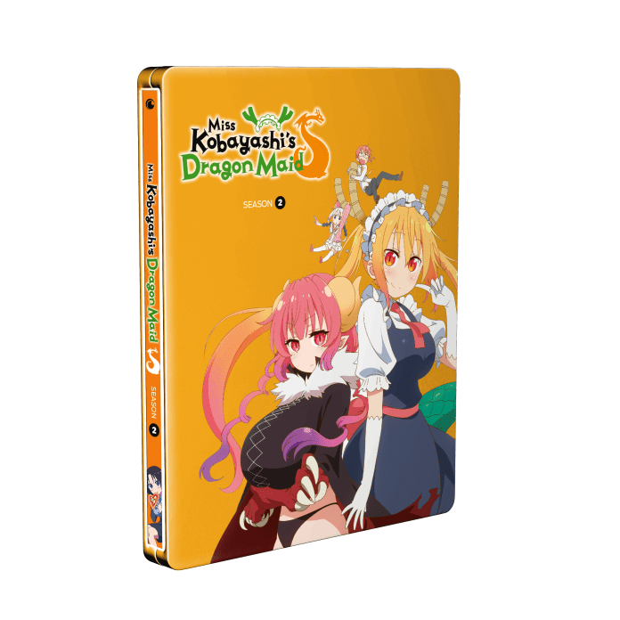 Miss Kobayashi's Dragon Maid Season 2 steelbook front cover