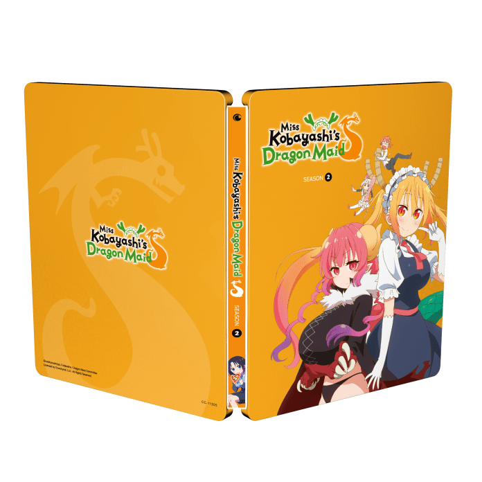 Miss Kobayashi's Dragon Maid Season 2 steelbook outside cover