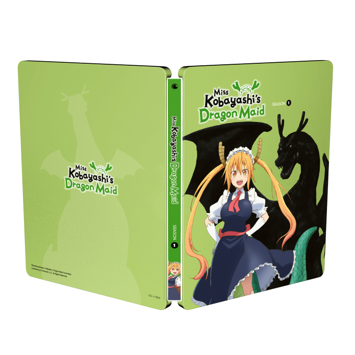 Miss Kobayashi's Dragon Maid Season 1 steelbook blu-ray outside cover