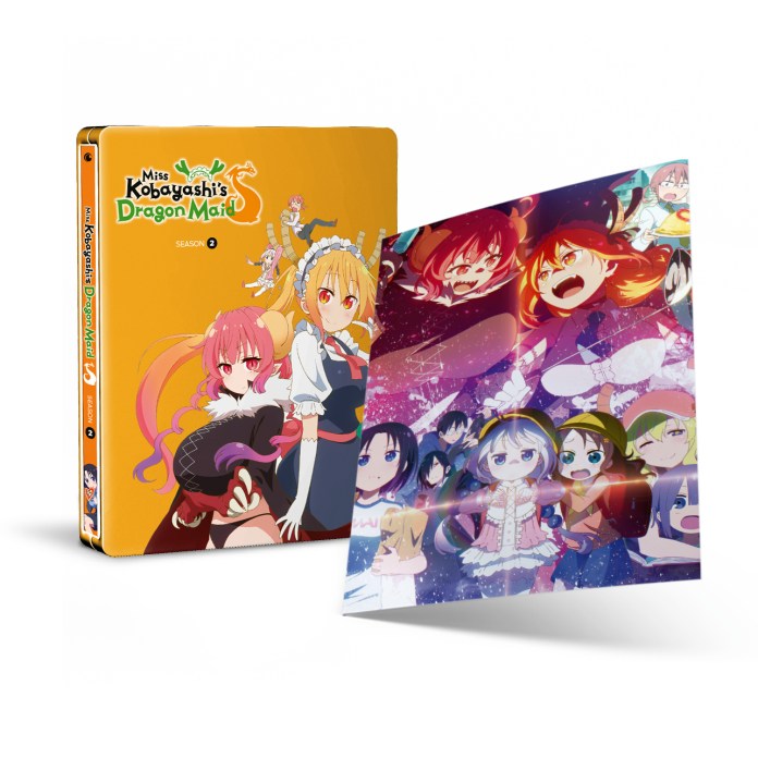 Miss Kobayashi's Dragon Maid Season 2 steelbook blu-ray spread