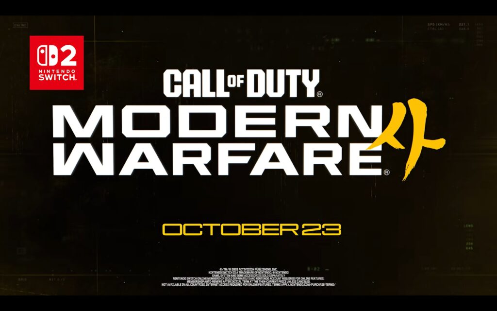 Call of Duty: Modern Warfare 4 Nintendo Switch 2 trailer