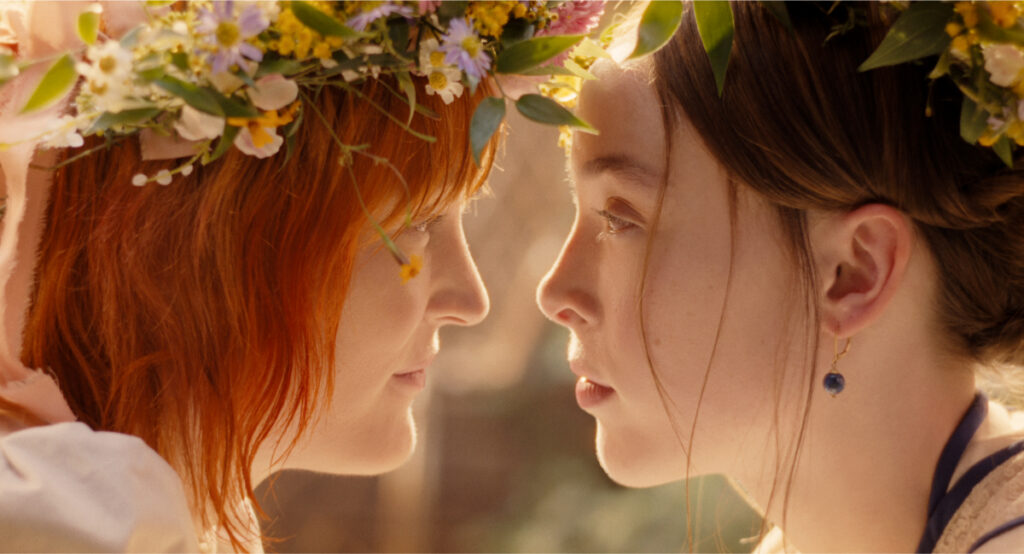 Vicky Krieps and Ella Beatty in 'Monster: The Lizzie Borden Story.' Photo courtesy of Netflix 