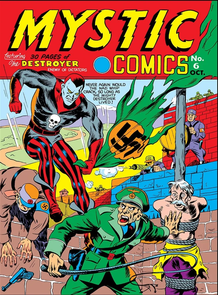 The cover of Mystic Comics #6, published in October 1941 by Marvel's predecessor, Timely Comics