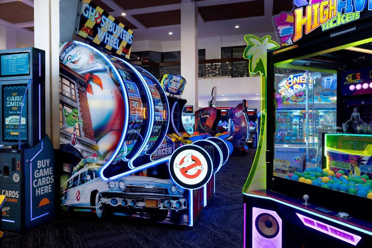 The center also has more than 60 arcade games.