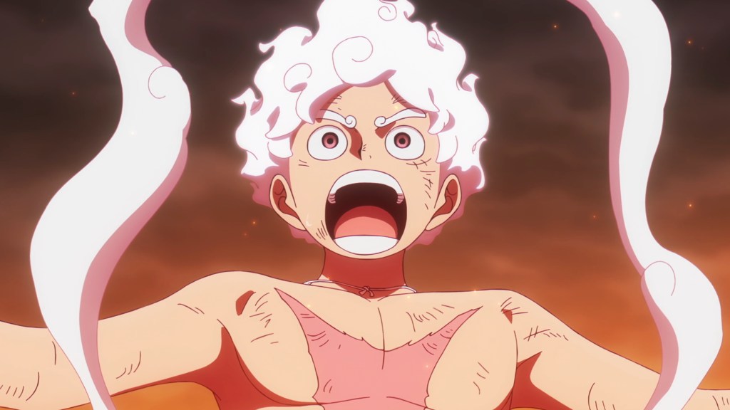 Gear 5 luffy Shocked One Piece