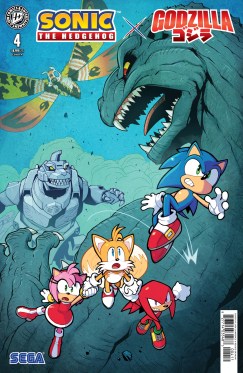 SONIC X GODZILLA #4 Cover A Jack Lawrence, Reggie Graham